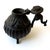 Early 20th Century Antique Solid Bronze Tibetan Bird Ink Well For Sale - Image 5 of 7