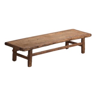 Antique Chinese Qing Dynasty Kang Table in Pine For Sale