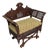 Vintage Moorish Bench Chair, 1920s For Sale