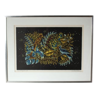 Vintage French Lithography by Jean Picart Le Doux, 1950s For Sale