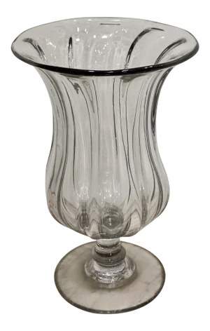 Late 18th Century Hand Blown Flint Glass Vase