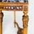 Black Mid-20th Century Louis XVI Style Demilune Console Table in Bleached Mahogany With Portoro Nero Marble Top For Sale - Image 8 of 11