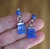 Vintage Escorcia Sterling Silver Lapis Inlaid Dangle Post Earrings, A Pair For Sale - Image 14 of 17