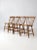 Antique Stencil Back Dining Chairs Set of 4 For Sale - Image 4 of 12