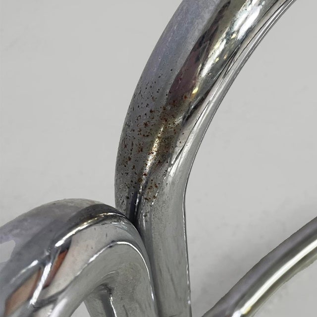 Italian Modern Coffee Table in Steel and Glass, 1970s For Sale - Image 10 of 13