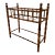 Vintage Faux Bamboo Maple Wood Plant Stand For Sale