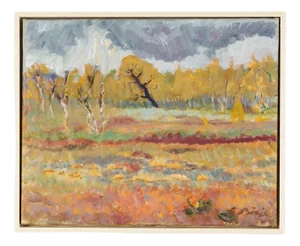 Gideon Börje, Forest Edge, Oil on Canvas, Framed
