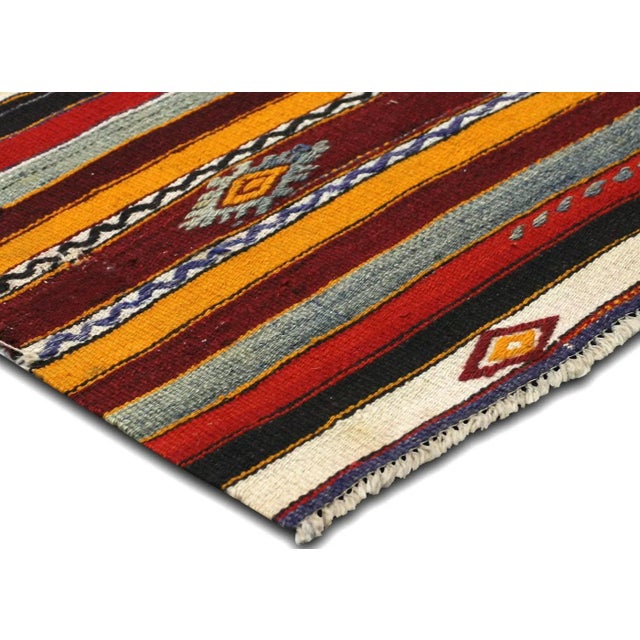Traditional 1950s Turkish Kilim Rug For Sale - Image 3 of 6