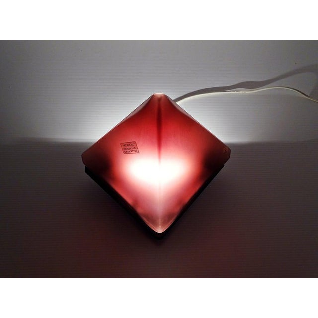 Model 004 Diamond Pyramid Wall Sconces in Murano Glass from Selene Illuminazione, Italy, 1970s, Set of 2 For Sale - Image 13 of 18