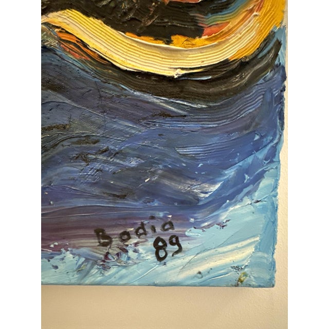 1980s S. Badia, Cobra Movement, 1989, Oil on Canvas For Sale - Image 5 of 7