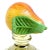 Murano Venetian Antique Murano Pear Lemon Fruit Decorated Italian Art Glass Covered Jar, Art Nouveau-Deco Era For Sale - Image 4 of 9