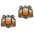 Brutalist Wrought Iron and Amber Glass Sconces from Longobard, Italy, 1970, Set of 2 For Sale - Image 16 of 16