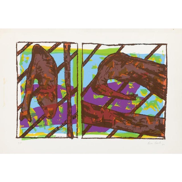 Mário Peixoto, Composition, 1983, Screenprint For Sale - Image 6 of 6