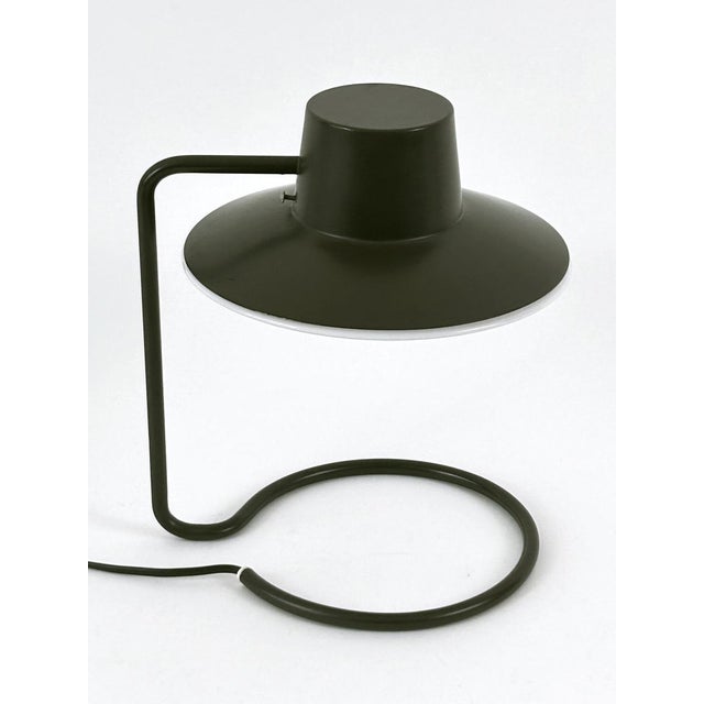 Early Dark Brown Oxford Table Lamp by Arne Jacobsen for Louis Poulsen, 1960s For Sale - Image 9 of 18