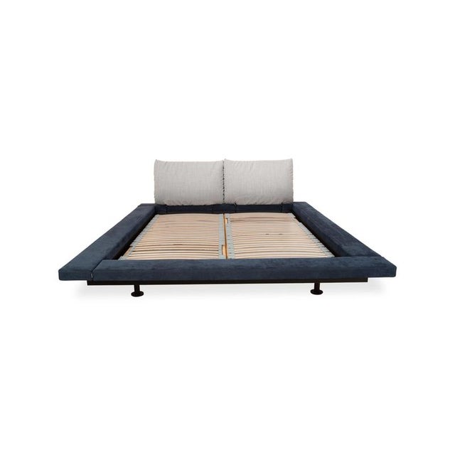 Blue-Grey Double Bed by Peter Maly for Ligne Roset For Sale - Image 13 of 14