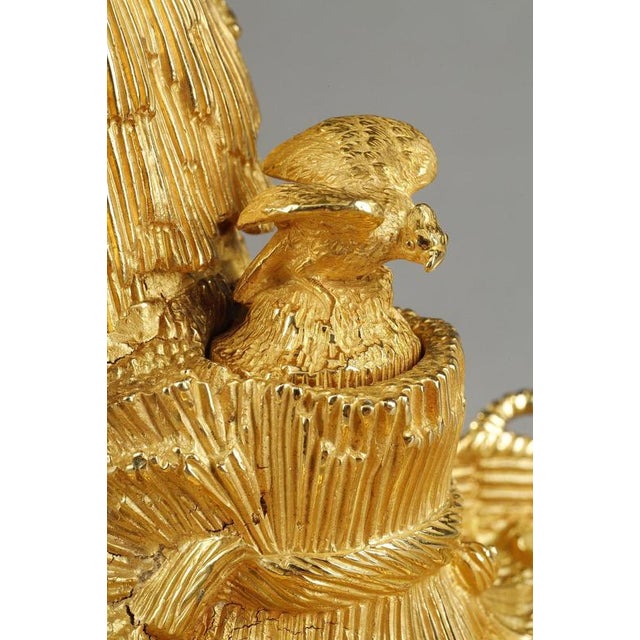 Antique Gilt Bronze Inkwell, 1820 For Sale - Image 9 of 18