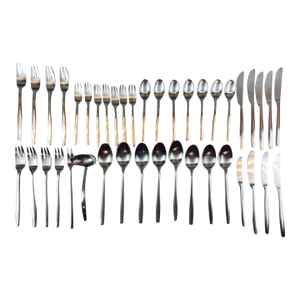 1960s Dansk Designs Variations Stainless Steel Flatware- Set of 41