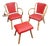 Mid-Century Bamboo Seating Set, 1950s, Set of 3 For Sale