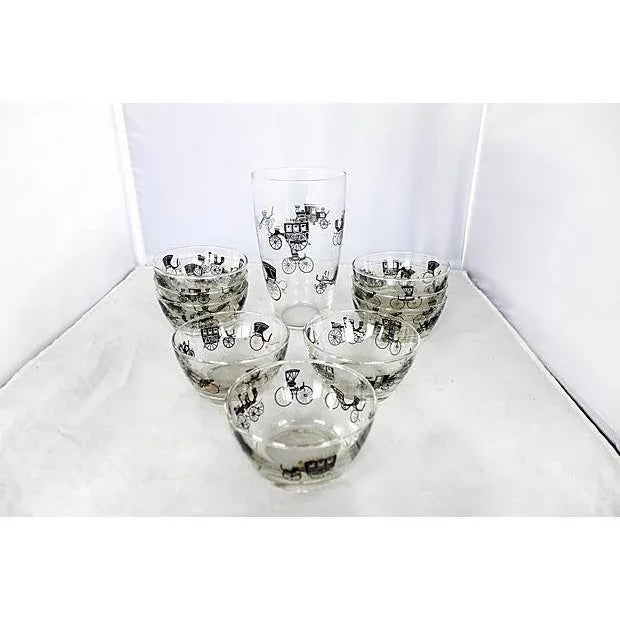 Mid-Century Modern Libbey Antique Auto Glassware - Set of 10 For Sale - Image 3 of 5