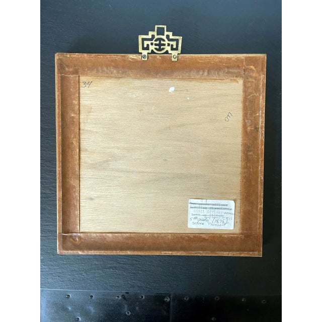 Exhibited Framed Chinese Qing Dynasty Embroidered Fifth Rank Badge For Sale - Image 9 of 10