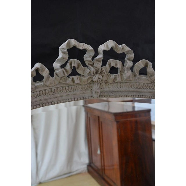 1900 - 1909 Antique French Painted Wall Mirror, 1900 For Sale - Image 5 of 12