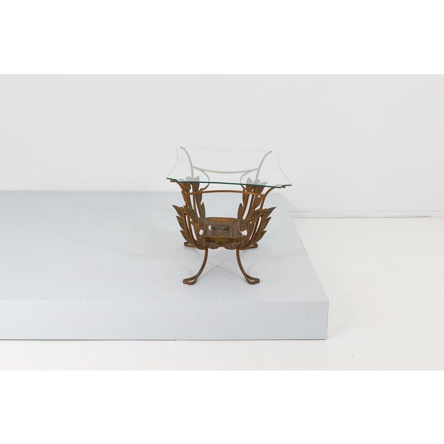 Mid-Century Brass and Glass Coffee Table, 1950 For Sale - Image 9 of 18