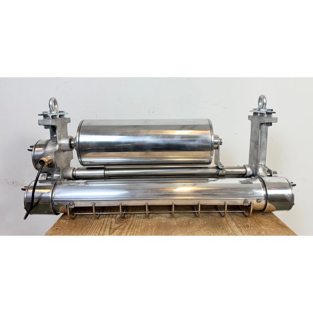 Industrial Japanese Hanging Tube Light from Kokosha Osaka, 1980s For Sale - Image 11 of 18