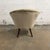 Vintage Danish 1950s Mid-Century Bent Møller Jepsen Attributed Lounge Chair, Beige Fur-Like Upholstery For Sale - Image 16 of 18