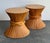 Vintage Boho Sheath of Wheat Side Tables - a Pair For Sale - Image 10 of 12