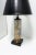 Midcentury Modern Black Gold Glass Brass Table Lamp Organic Modern Design For Sale In New York - Image 6 of 11