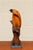 1970s Vintage Sarreid Ltd. Hooded Falcon on Fist Sculpture | Hand-Carved Wood & Brass | Made in Spain, Circa 1970s For Sale - Image 5 of 16