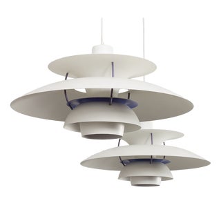 Ph5 Vintage Pendants Lamp by Poul Henningsen for Louis Poulsen, Set of Two, 1980s, Set of 2 For Sale