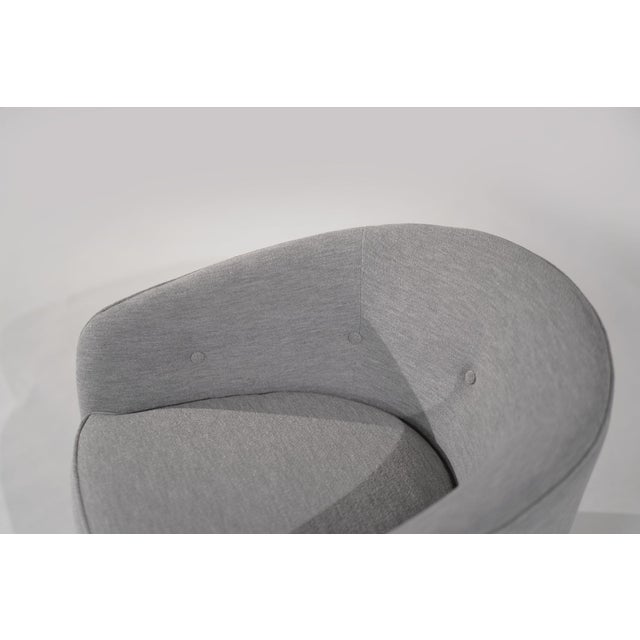 Wood Set of 2 Swivel Tilt Lounge Chairs by Milo Baughman, Circa 1960s For Sale - Image 7 of 11