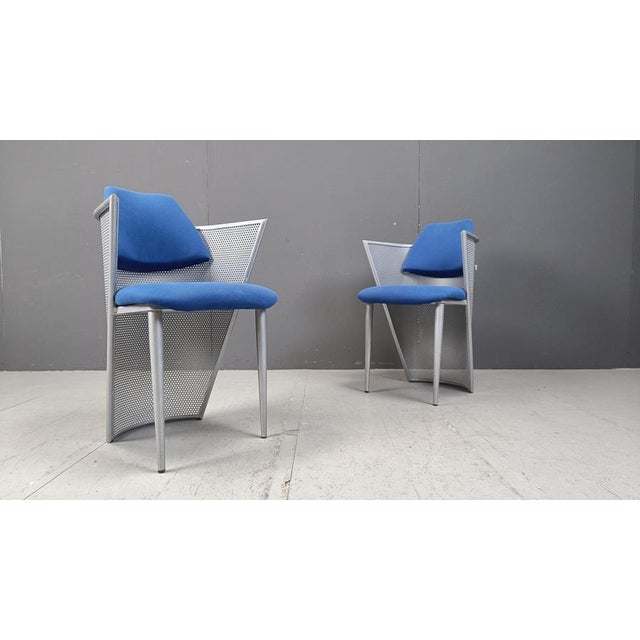 Postmodern Metal Dining Chairs, 1980s, Set of 6 For Sale - Image 11 of 15