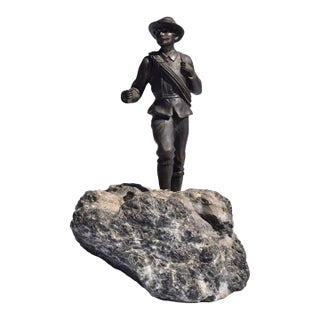 Continental Bronze Young Hunter on Mineral Base For Sale