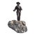 Continental Bronze Young Hunter on Mineral Base For Sale
