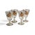 1960s 24k Gold Encrusted Crystal Classic Wine Glasses - Set of 4 For Sale - Image 16 of 16