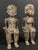 African Pair of African Tribal Art Benin Bronze Royal Statue For Sale - Image 3 of 11