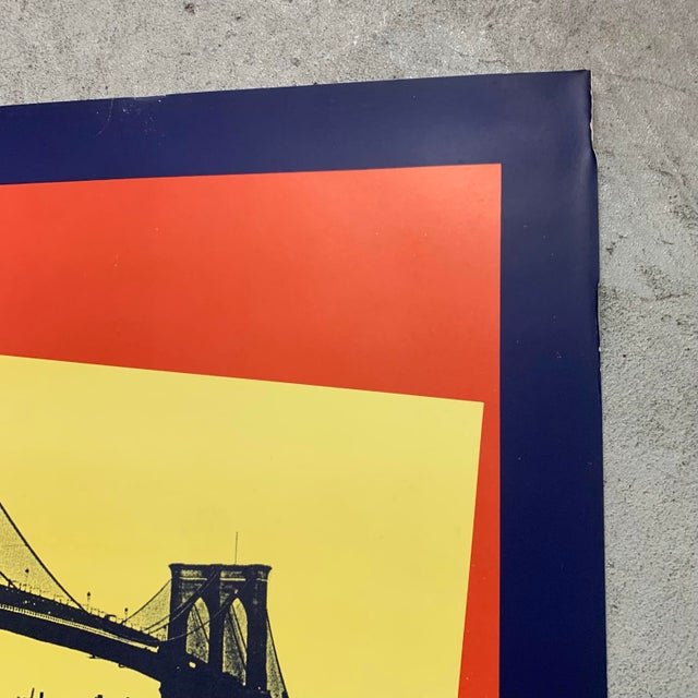 Incredible rare Andy Warhol lithograph poster from 1983 Brooklyn bridge anniversary. Beautiful colors. Hard to find. Great...