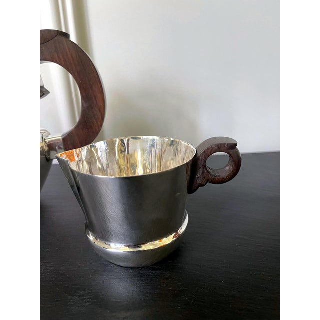 Mid-Century Modern Early Mexican Modern Sterling Silver Coffee Tea Set William Spratling - 3 pcs For Sale In Atlanta - Image 6 of 18