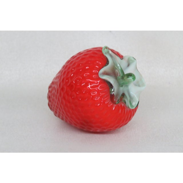 Mid 20th Century Murano Style Hand Blown Art Glass Fruits Set of Six 4388b For Sale - Image 5 of 12