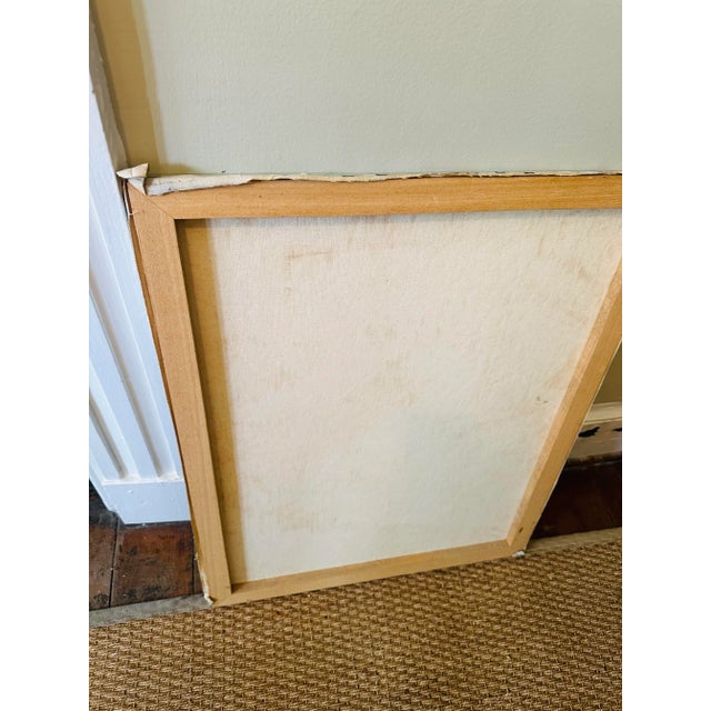 1960s Vintage Floral Oil on Canvas Painting For Sale - Image 5 of 8