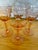 Art Deco 1920"s Art Deco Cognac Depression Glass. Beautifully Etched - Set of 4 For Sale - Image 3 of 5