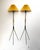 Danish Brass and Teak Tripod Floor Lamps attributed to Svend Aage Holm Sørensen, 1950s, Set of 2 For Sale - Image 9 of 9