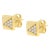 Haus of Brilliance 14K Yellow Gold 1/4 Cttw Diamond Pyramid Stud Earring For Sale - Image 4 of 6