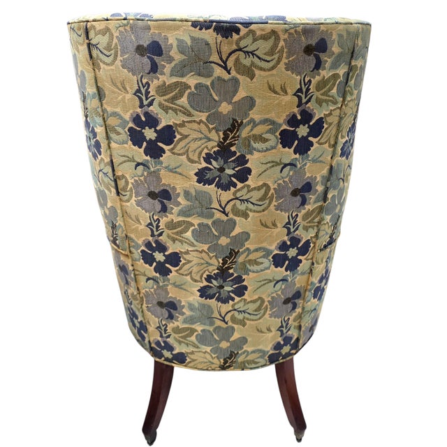 Early 20th Century English Wingback Chair in the Edwardian Tradition For Sale - Image 11 of 13