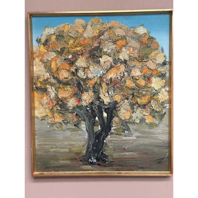 Nils Olsson, Chestnut Tree in Bloom, 1950s, Oil Painting on Canvas, Framed For Sale - Image 16 of 18