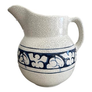 Vintage Dedham Rabbit Pottery Pitcher For Sale