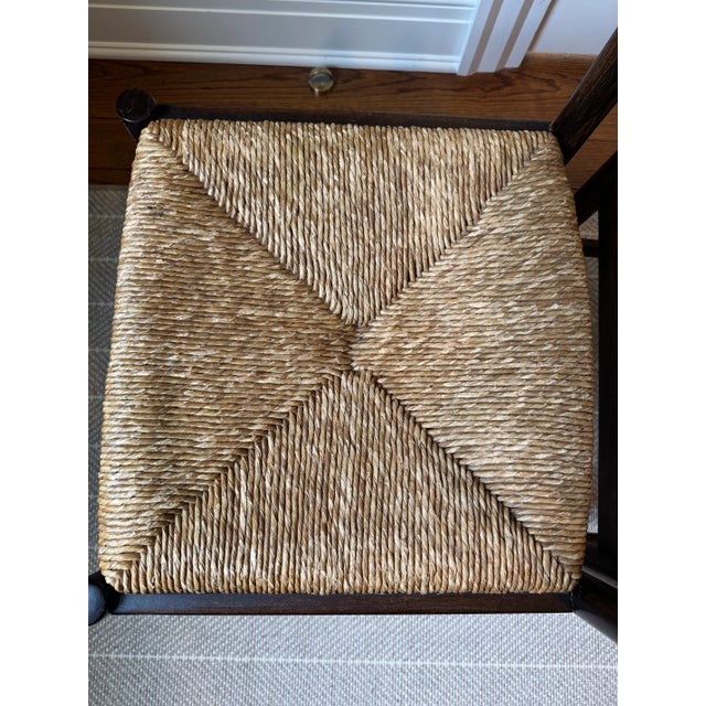 Pair of Cees Braakman Rush Seat Dining Chairs, 1960s For Sale - Image 12 of 12