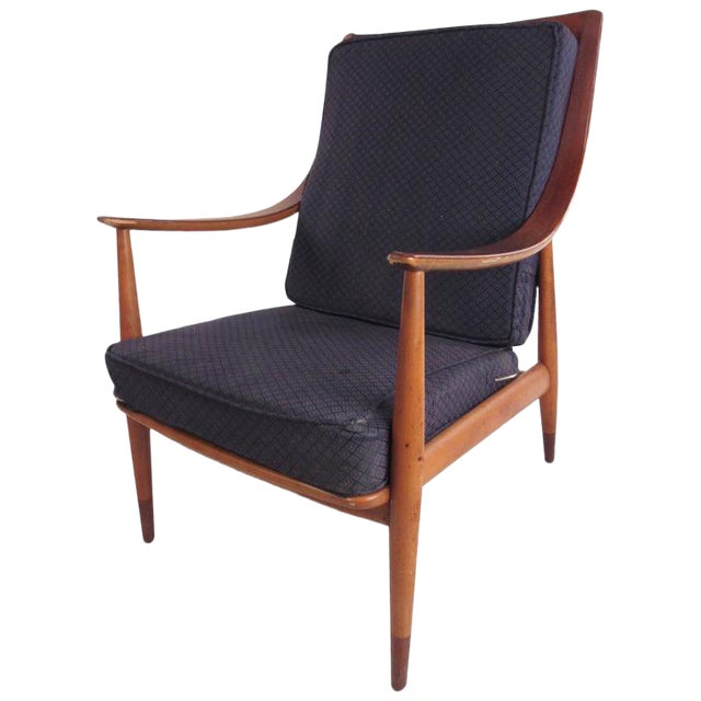 MidCentury Modern John Stuart High Back Lounge Chair Chairish